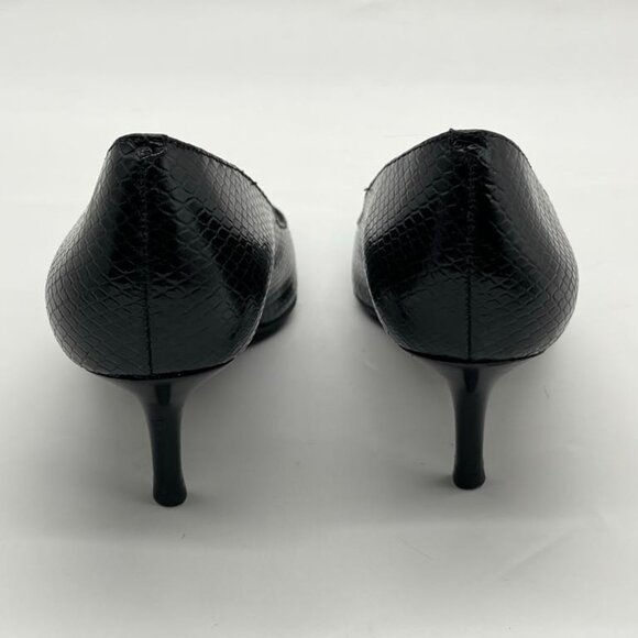 Cole Haan Air Miranda Black Snake Print Pump 8B 8 GUC - Picture 6 of 11